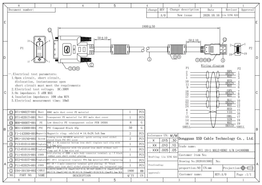 Male-to-Male Fiber Extender DVI VGA Multimedia Audio&Video Cable