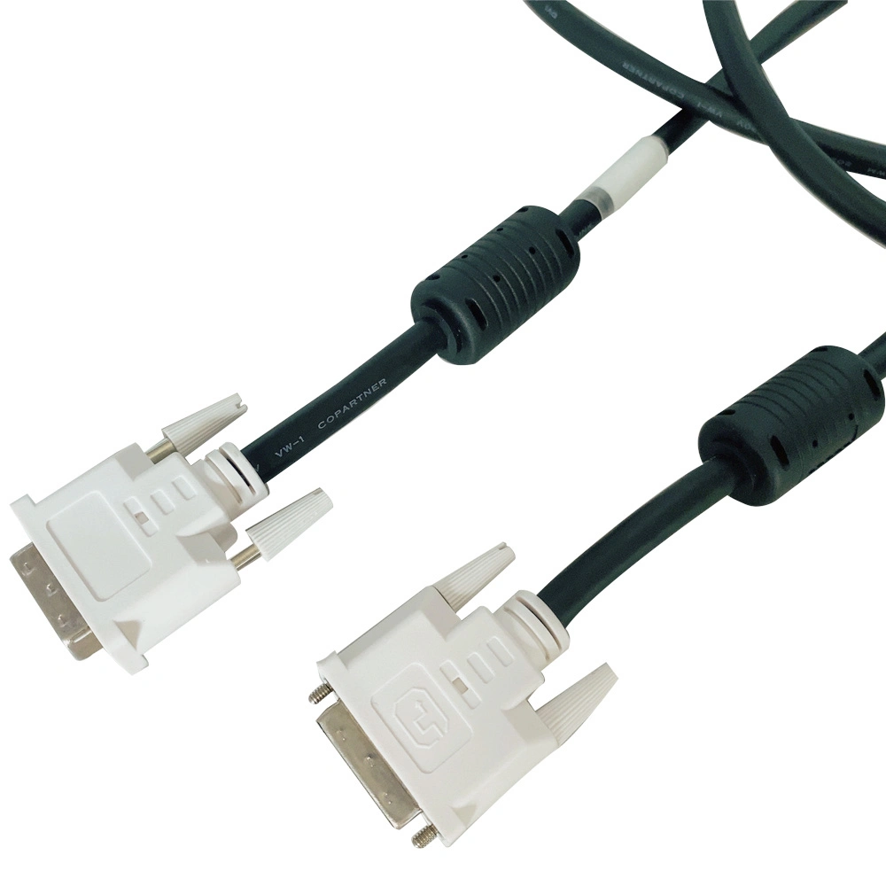 Male-to-Male Fiber Extender DVI VGA Multimedia Audio&Video Cable