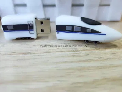 Креативная подарочная USB-флеш-память из ПВХ в форме поезда с одним